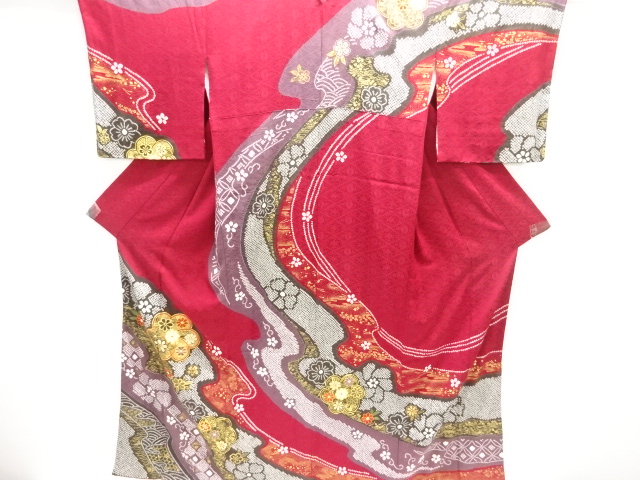Japanese Kimono / Homongi Tsukesake Silk